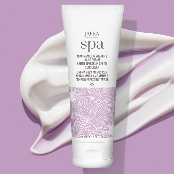 JAFRA SPA Crema para Manos con Niacinamida y Vitamina E *Amplio Espectro *FPS 15 75 ml