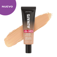 JAFRA Always 24HR Maquillaje de Larga Duración Alta Cobertura *Amplio Espectro FPS 15 / Tono 121 / 30 g