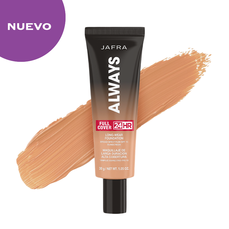 JAFRA Always 24HR Maquillaje de Larga Duración Alta Cobertura *Amplio Espectro FPS 15 / Tono 241 / 30 g
