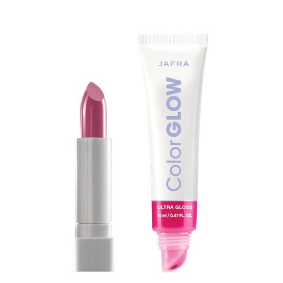 SET JAFRA COLOR GLOW RADIANT  FUCSIA + FIUSHA GLOW
