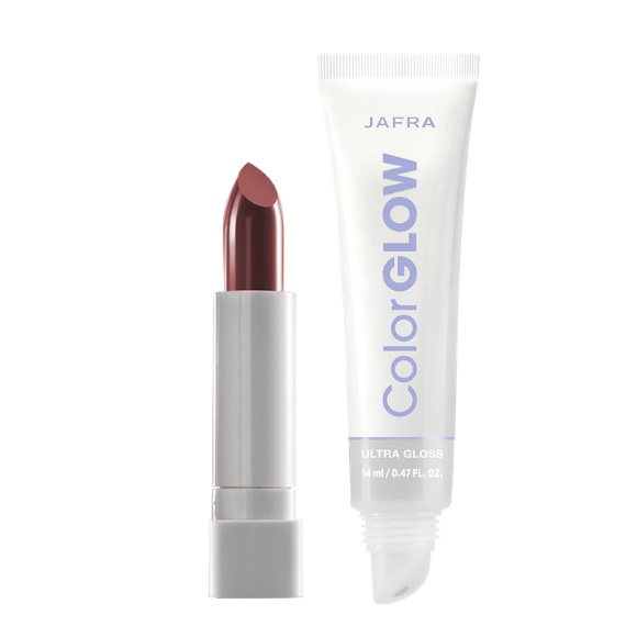SET JAFRA COLOR GLOW MAPLE GLOW  + CRYSTAL GLOW