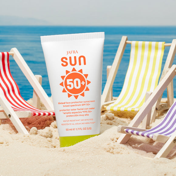 JAFRA SUN Protector Solar Facial con Color *Amplio Espectro *FPS 50+ Protección Muy Alta 50 ml