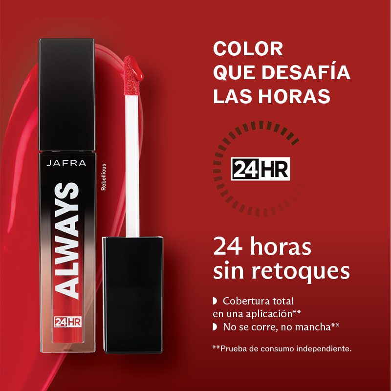 JAFRA Always 24HR Labial Líquido de Larga Duración Rebellious 5 ml