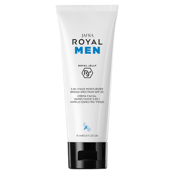 JAFRA ROYAL Men Crema Facial Humectante 3 en 1 *Amplio Espectro *FPS 20 75 ml