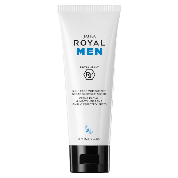 JAFRA ROYAL Men Crema Facial Humectante 3 en 1 *Amplio Espectro *FPS 20 75 ml