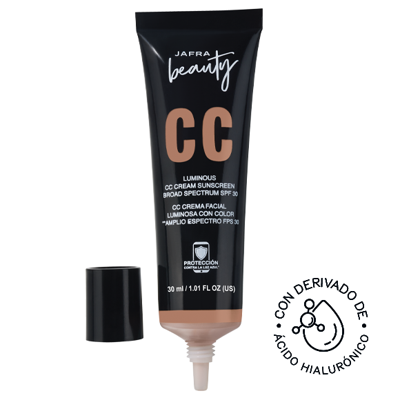 CC Crema Facial Luminosa con Color **Amplio Espectro FPS 30 Light Medium 30 ml