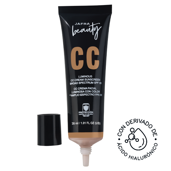 CC Crema Facial Luminosa con Color **Amplio Espectro FPS 30 Dark 30 ml