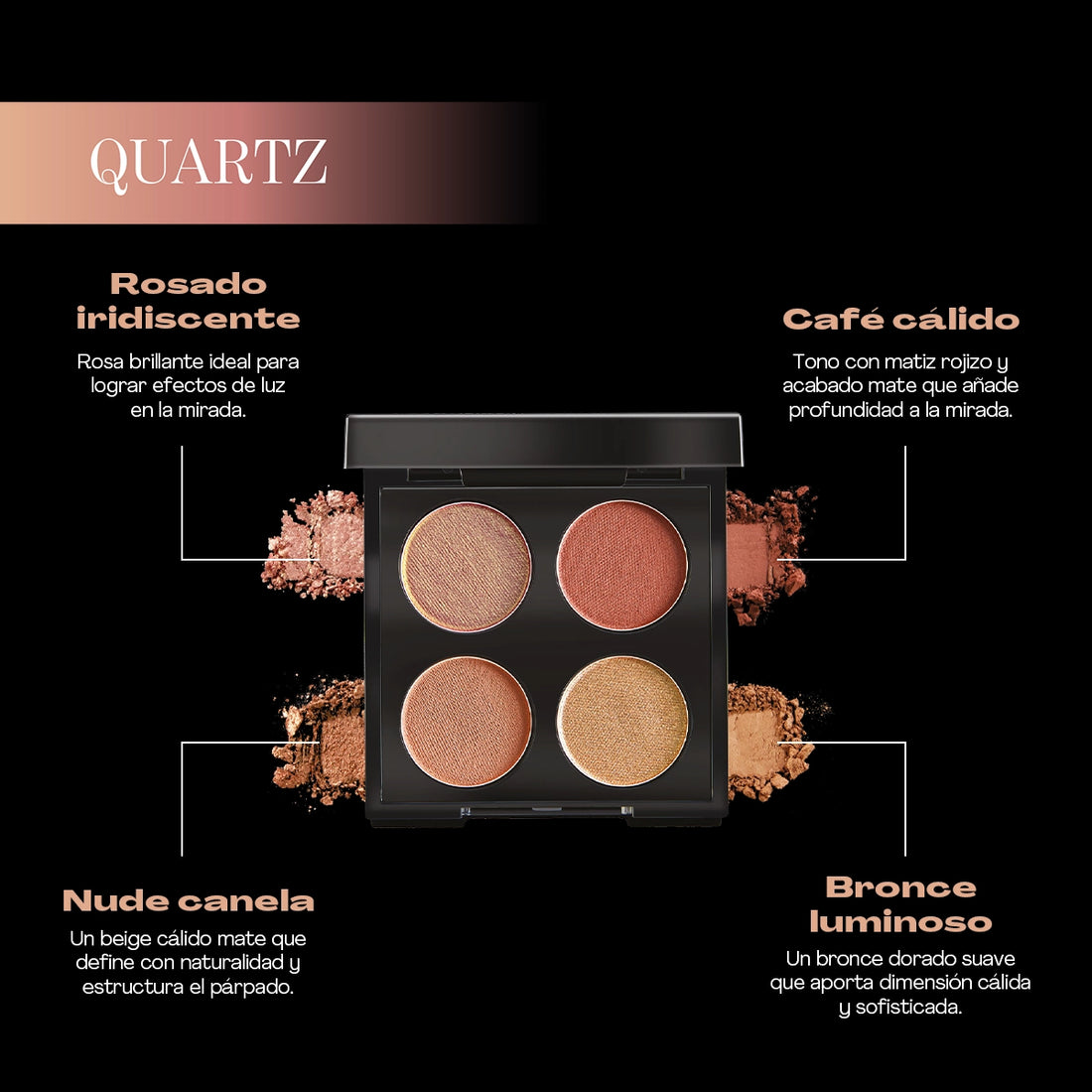 JAFRA Color Passion Cuarteto de Sombras para Ojos Quartz 3.6 g