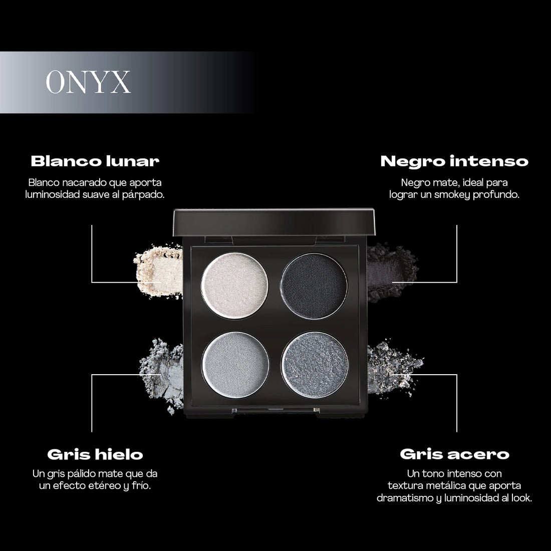 JAFRA Color Passion Cuarteto de Sombras para Ojos Onyx 3.6 g