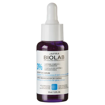 Suero Minimizador de ojeras 3% Complejo de cafeína + Derivado EGCG 30 ml