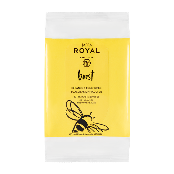JAFRA ROYAL Boost Toallitas Limpiadoras 30 piezas