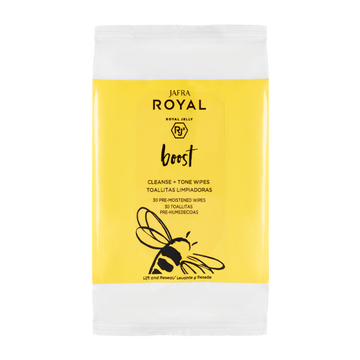JAFRA ROYAL Boost Toallitas Limpiadoras 30 piezas