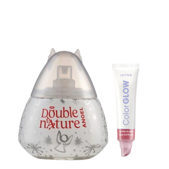 SET DOUBLE NATURE ANGEL ED NAVIDEÑA + ULTRA GLOSS PINK RADIANCE